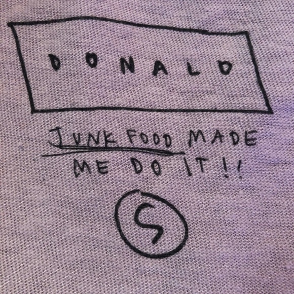 Donald Robertson for Junk Food Long Sleeve Pullover SIZE Small - Picture 4 of 5